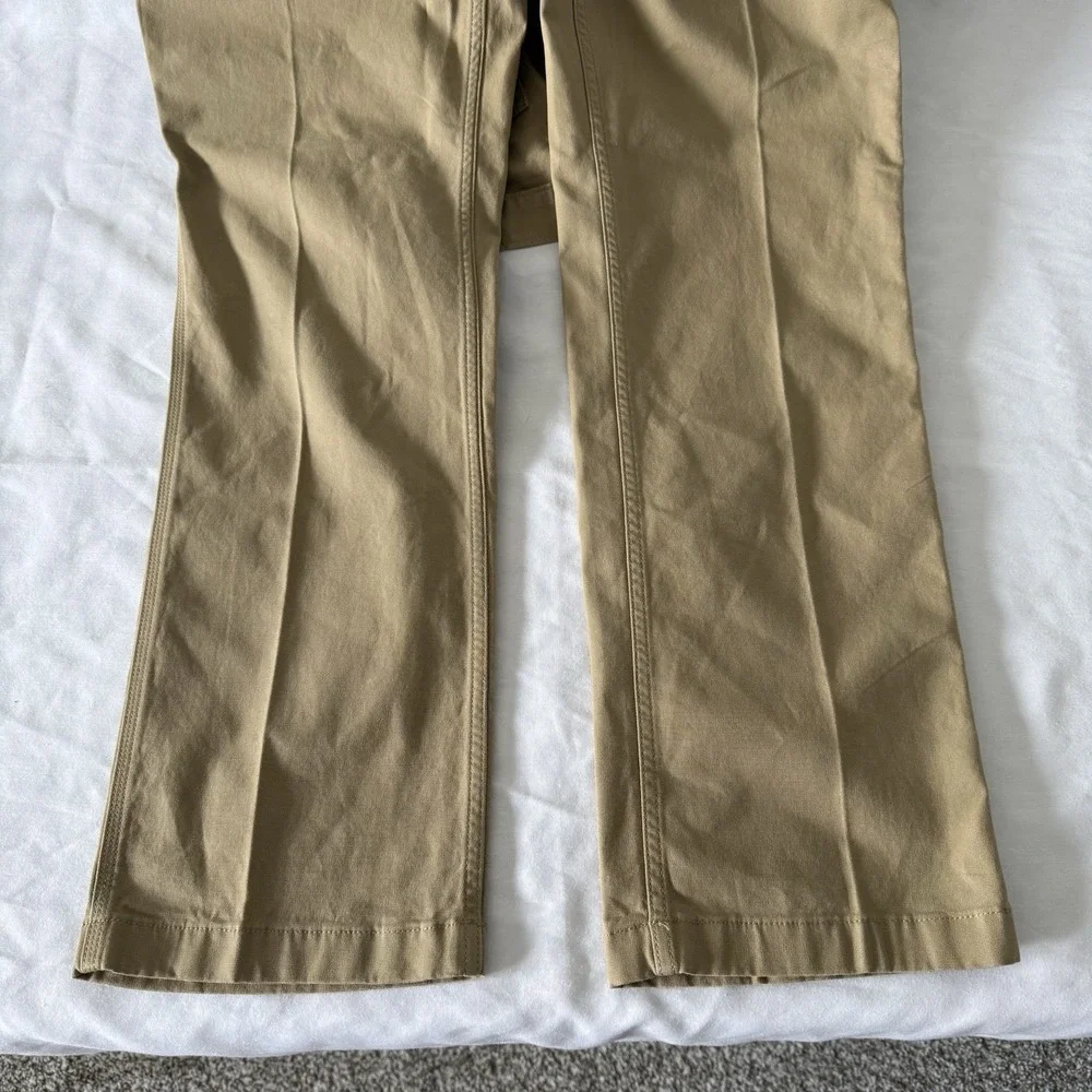 Carhartt Relaxed Fit Rigby Dungaree Pants Mens 34x34 Straight Beige Workwear